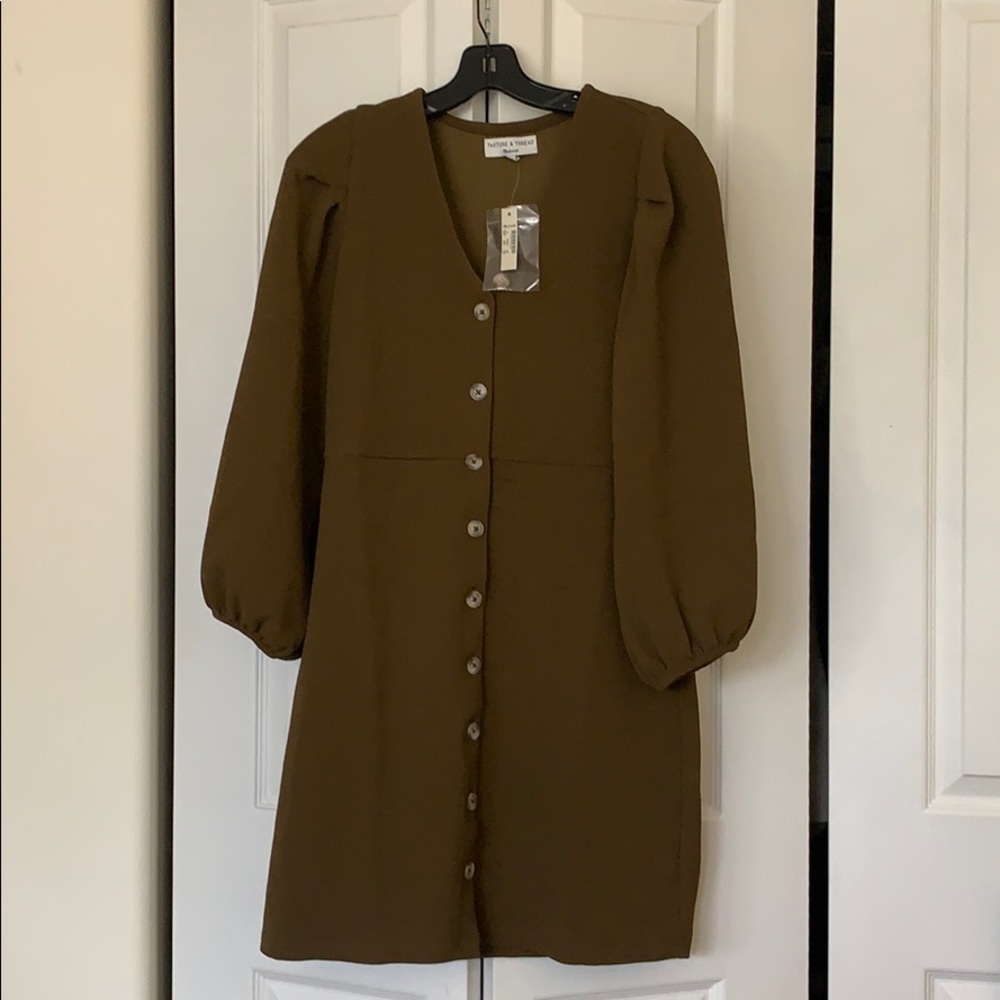 Texture & Thread Madewell Balloon-Sleeve Dress